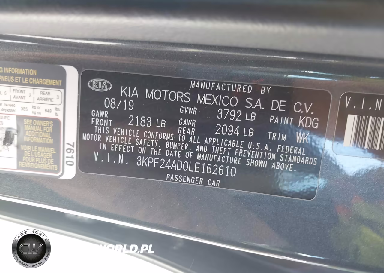 2020 Kia Forte Lxs VIN:3KPF24AD0LE162610 - 9