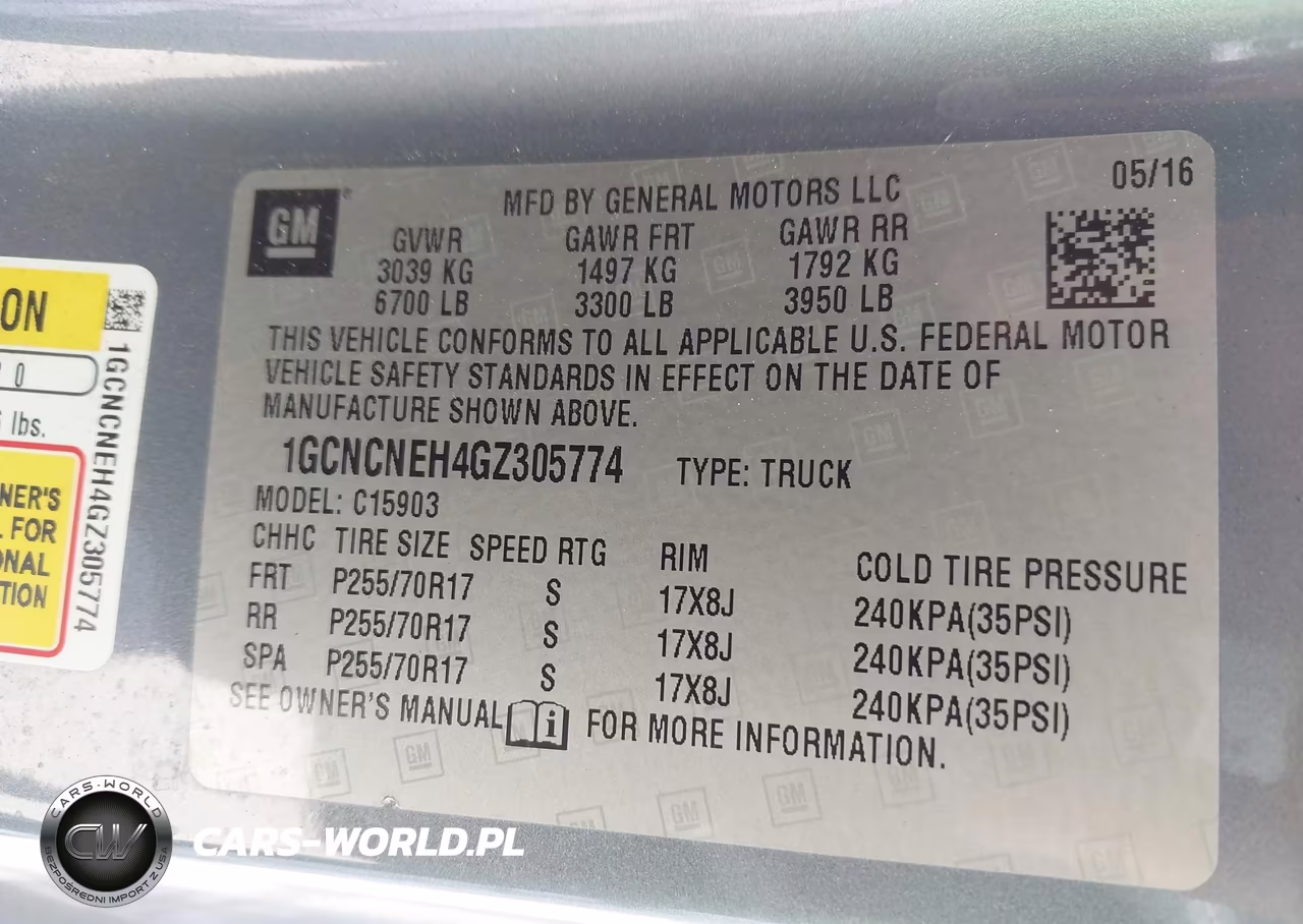 2016 Chevrolet Silverado 1500 Wt VIN:1GCNCNEH4GZ305774 - 9