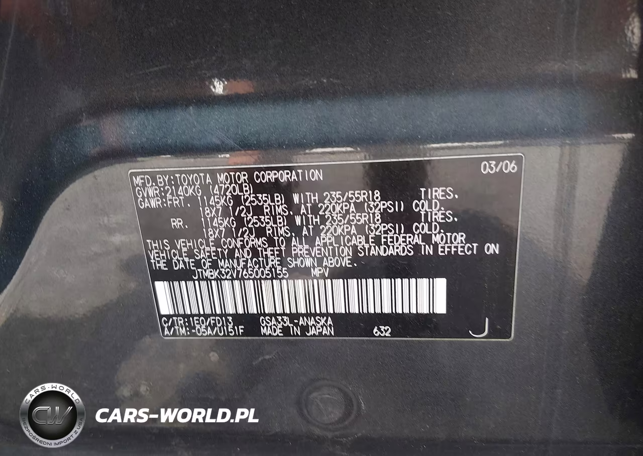 2006 Toyota Rav4 Sport V6 VIN:JTMBK32V765005155 - 9
