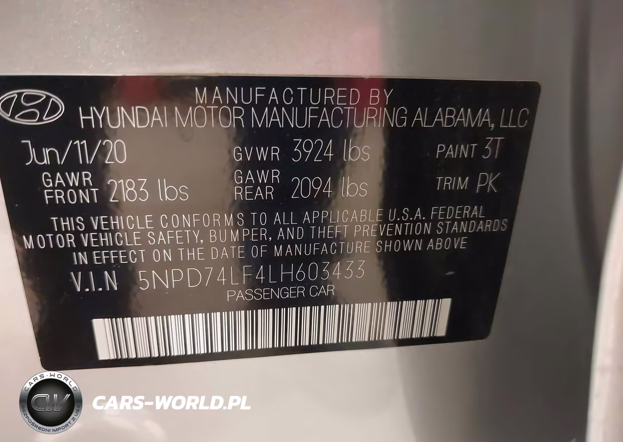 2020 Hyundai Elantra Se VIN:5NPD74LF4LH603433 - 9