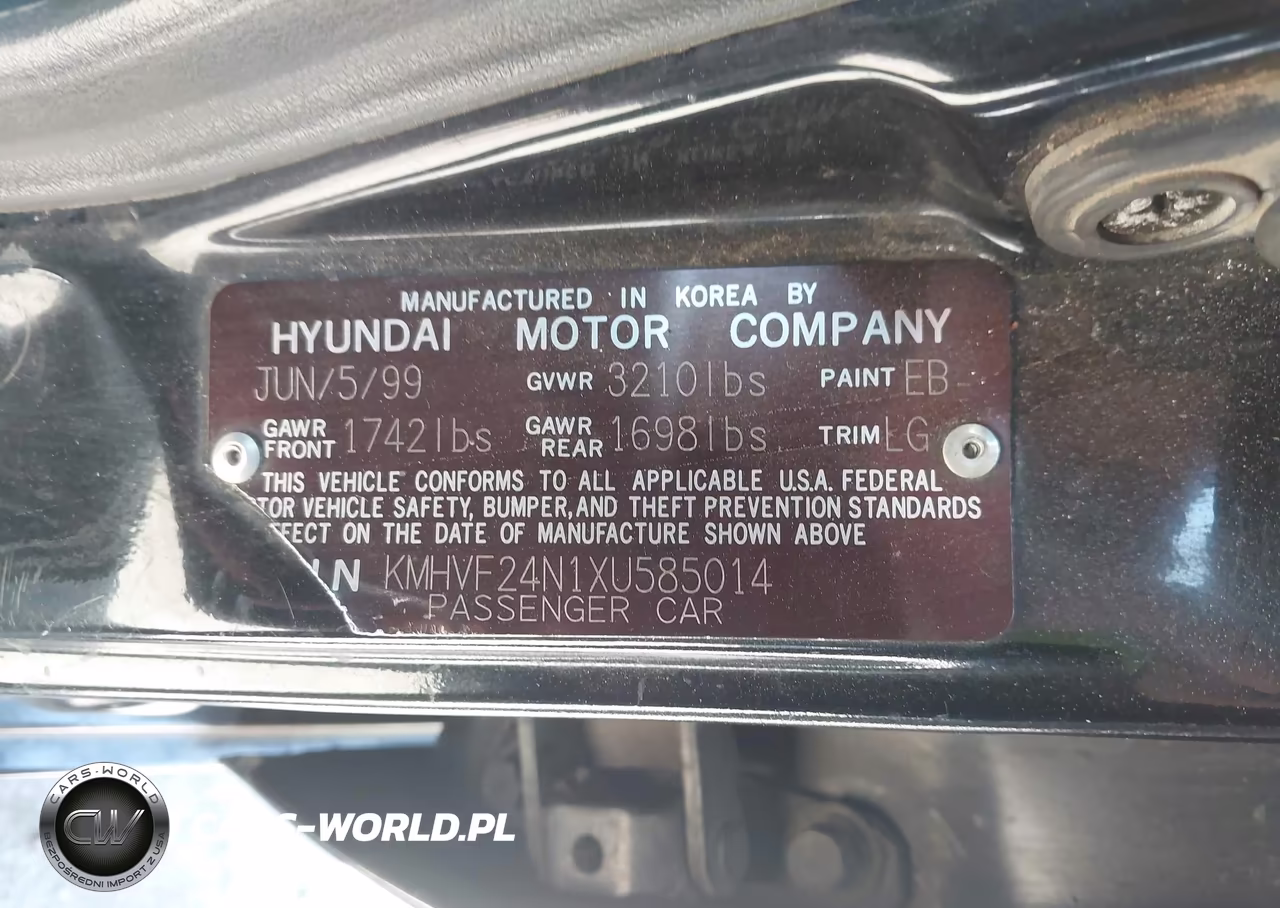 1999 Hyundai Accent Gl VIN:KMHVF24N1XU585014 - 9