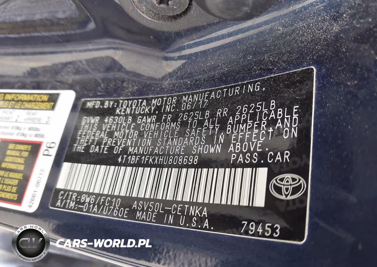 2017 Toyota Camry Le VIN:4T1BF1FKXHU808698 - 9