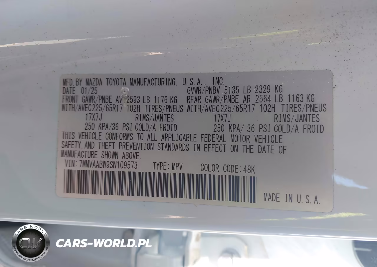 2025 Mazda Cx-50 Hybrid Preferred Package VIN:7MMVAABW9SN109573 - 9