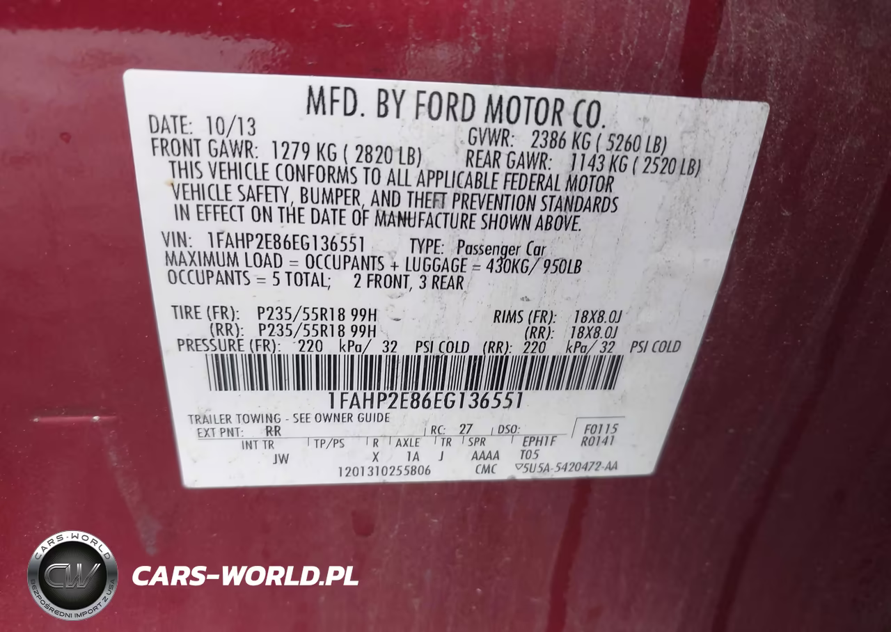 2014 Ford Taurus Sel VIN:1FAHP2E86EG136551 - 9