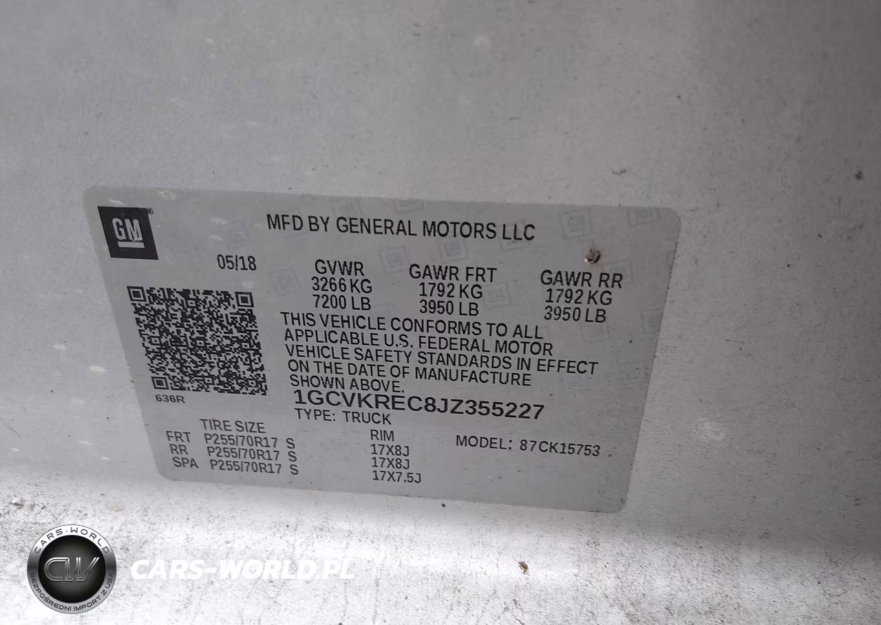 2018 Chevrolet Silverado 1500 1Lt VIN:1GCVKREC8JZ355227 - 9