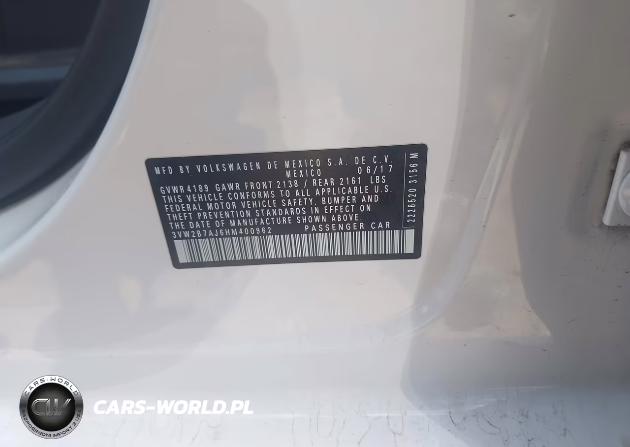 2017 Volkswagen Jetta 1.4T S VIN:3VW2B7AJ6HM400962 - 9