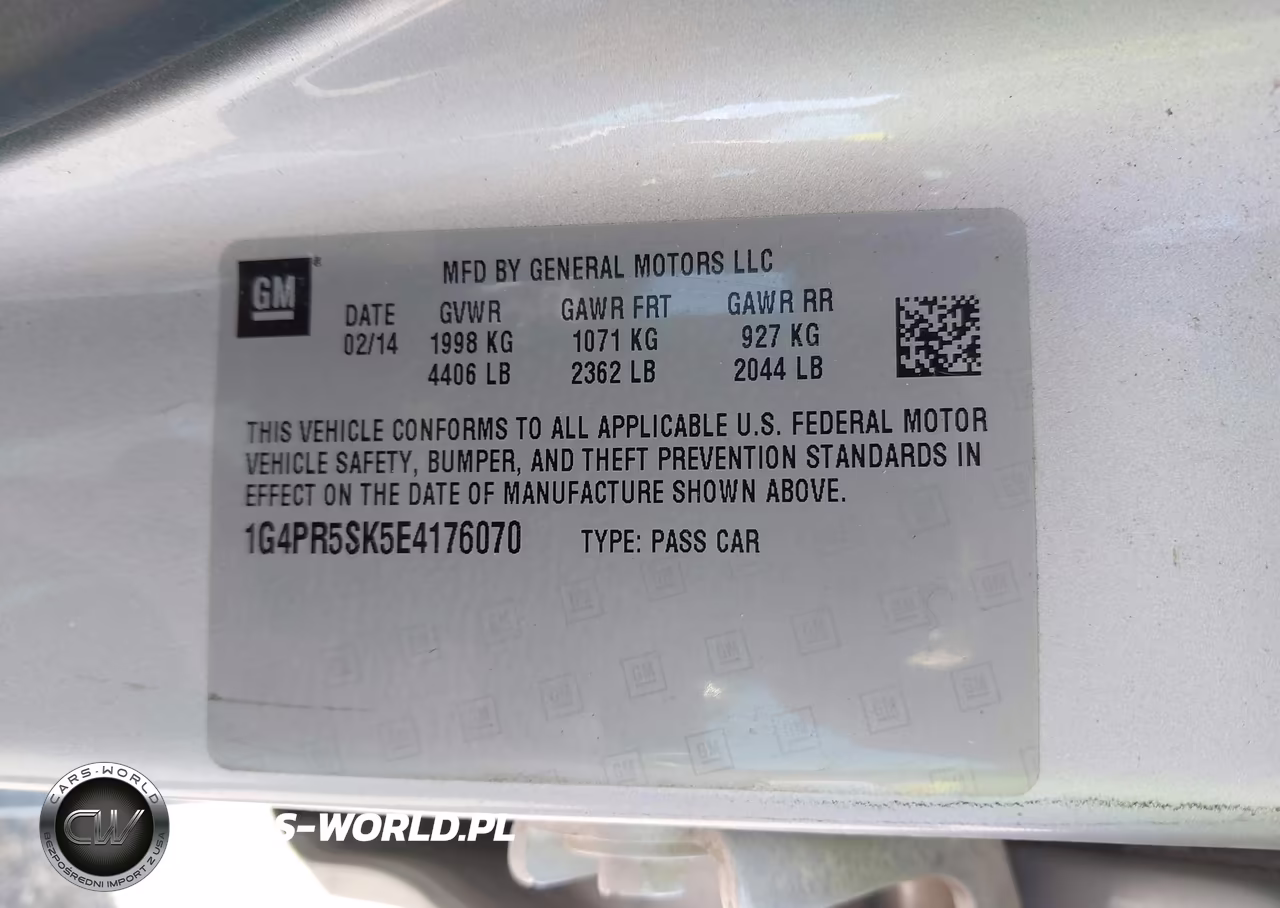 2014 Buick Verano Convenience Group VIN:1G4PR5SK5E4176070 - 9
