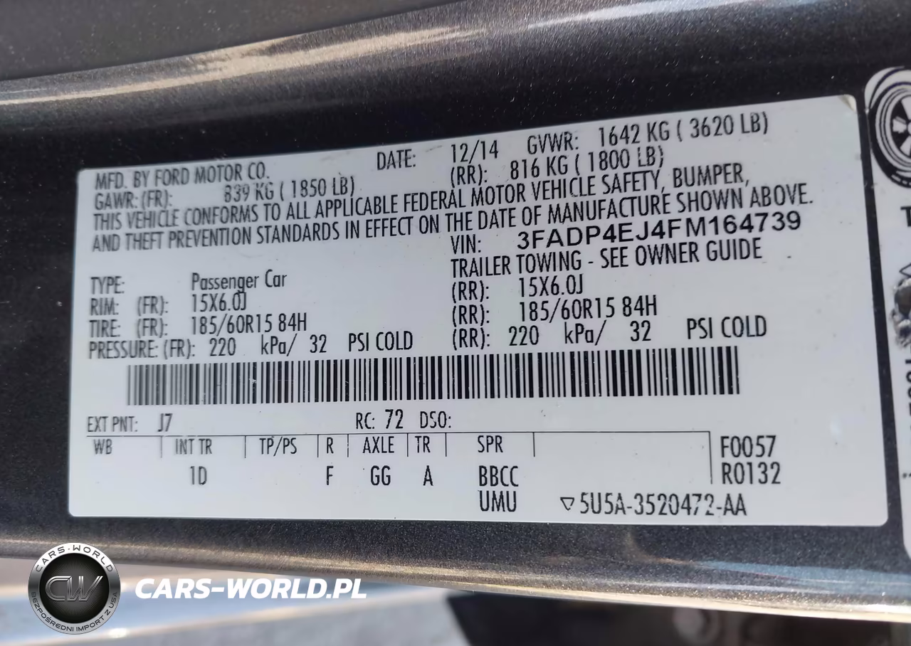 2015 Ford Fiesta Se VIN:3FADP4EJ4FM164739 - 9