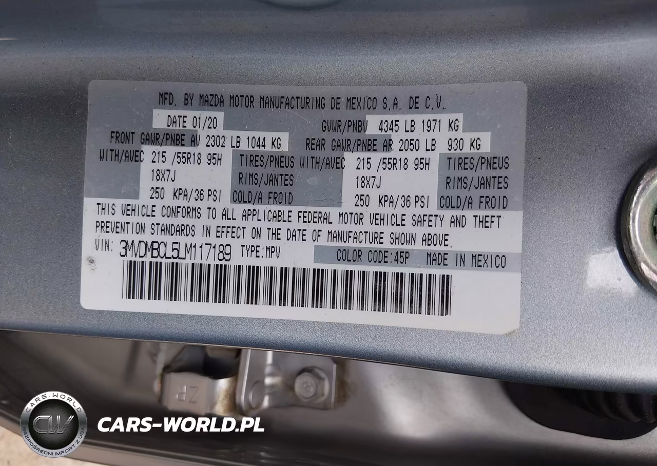 2020 Mazda Cx-30 Select Package VIN:3MVDMBCL5LM117189 - 9