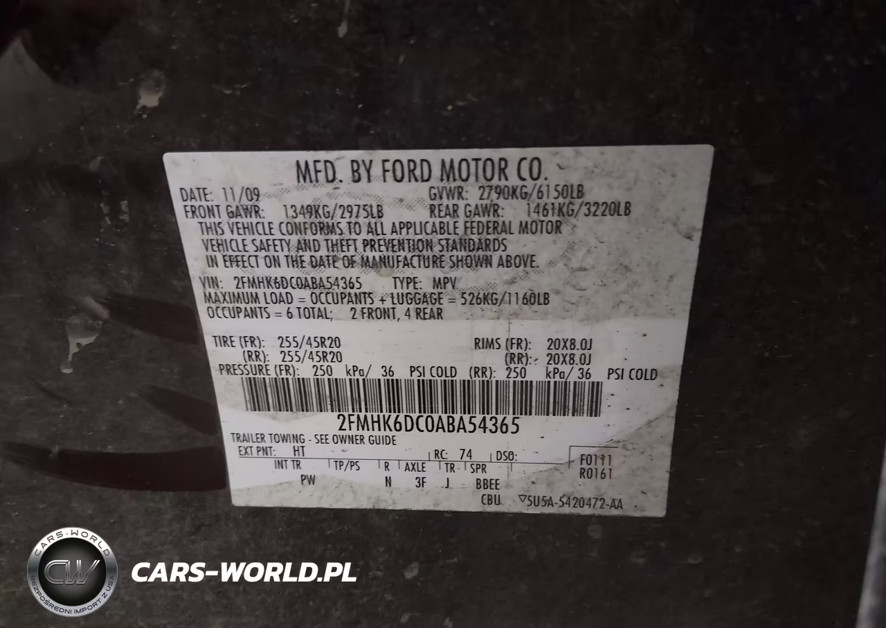 2010 Ford Flex Limited VIN:2FMHK6DC0ABA54365 - 9