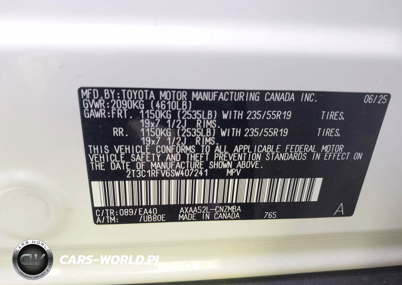 2025 Toyota Rav4 Xle Premium VIN:2T3C1RFV6SW407241 - 9