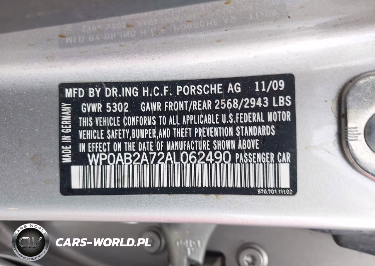 2010 Porsche Panamera S VIN:WP0AB2A72AL062490 - 9