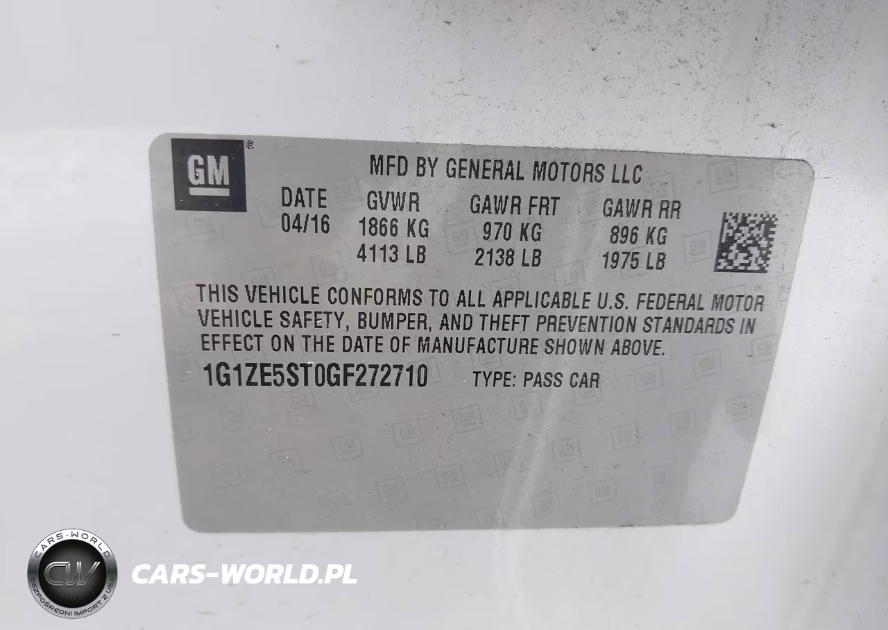 2016 Chevrolet Malibu 1Lt VIN:1G1ZE5ST0GF272710 - 9