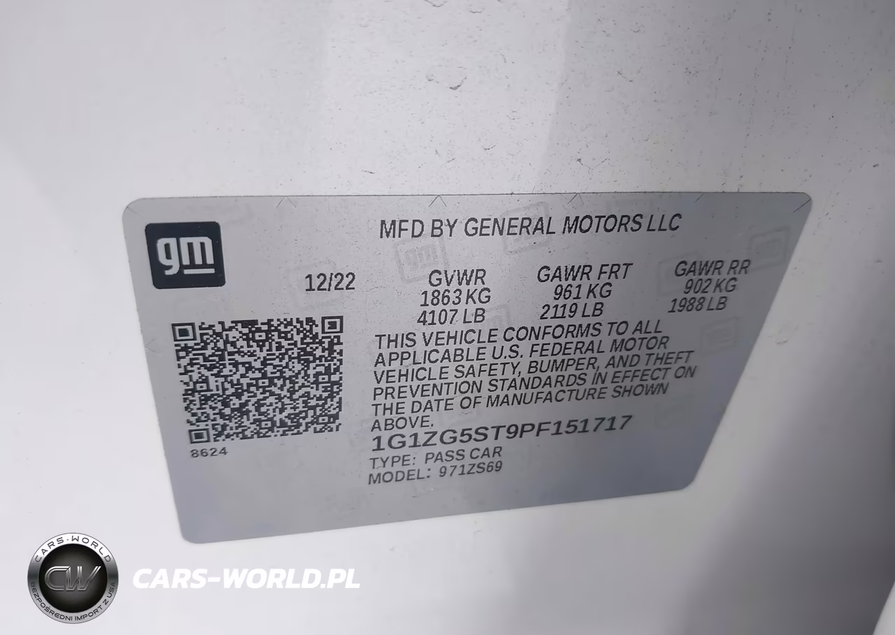 2023 Chevrolet Malibu Fwd Rs VIN:1G1ZG5ST9PF151717 - 9