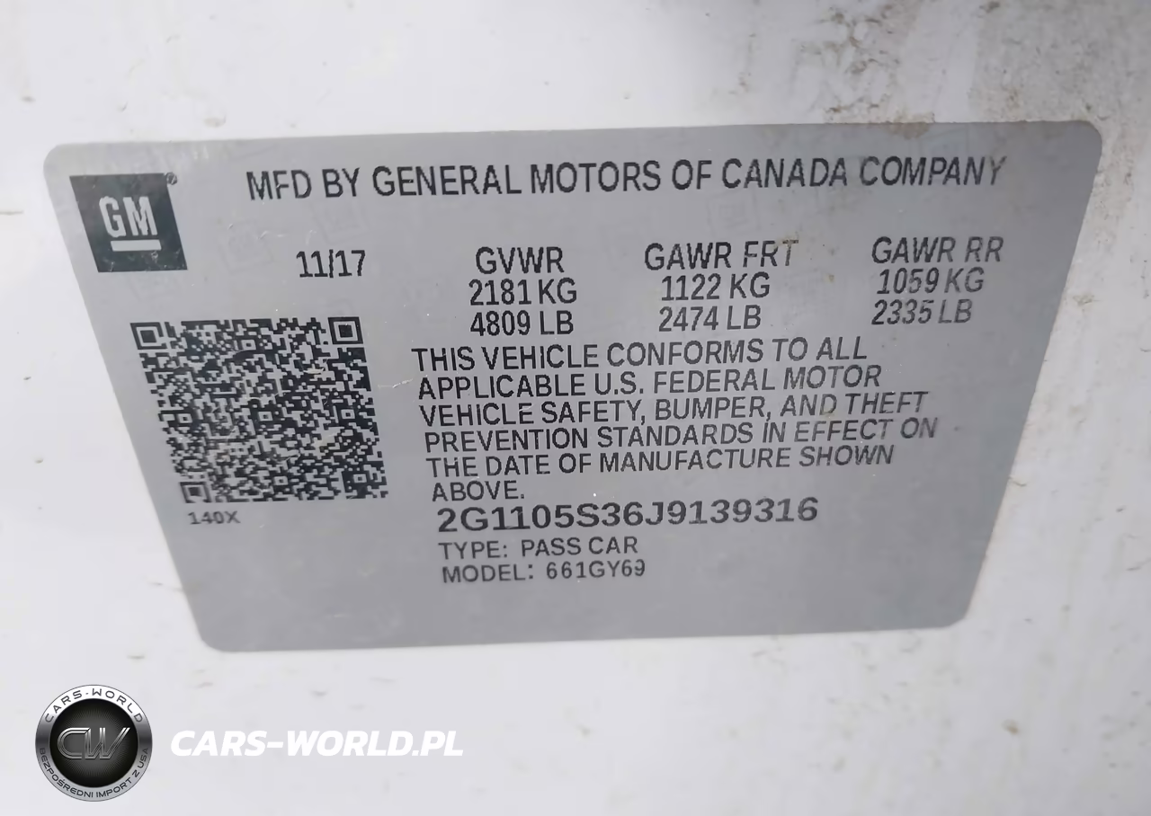 2018 Chevrolet Impala 1Lt VIN:2G1105S36J9139316 - 9