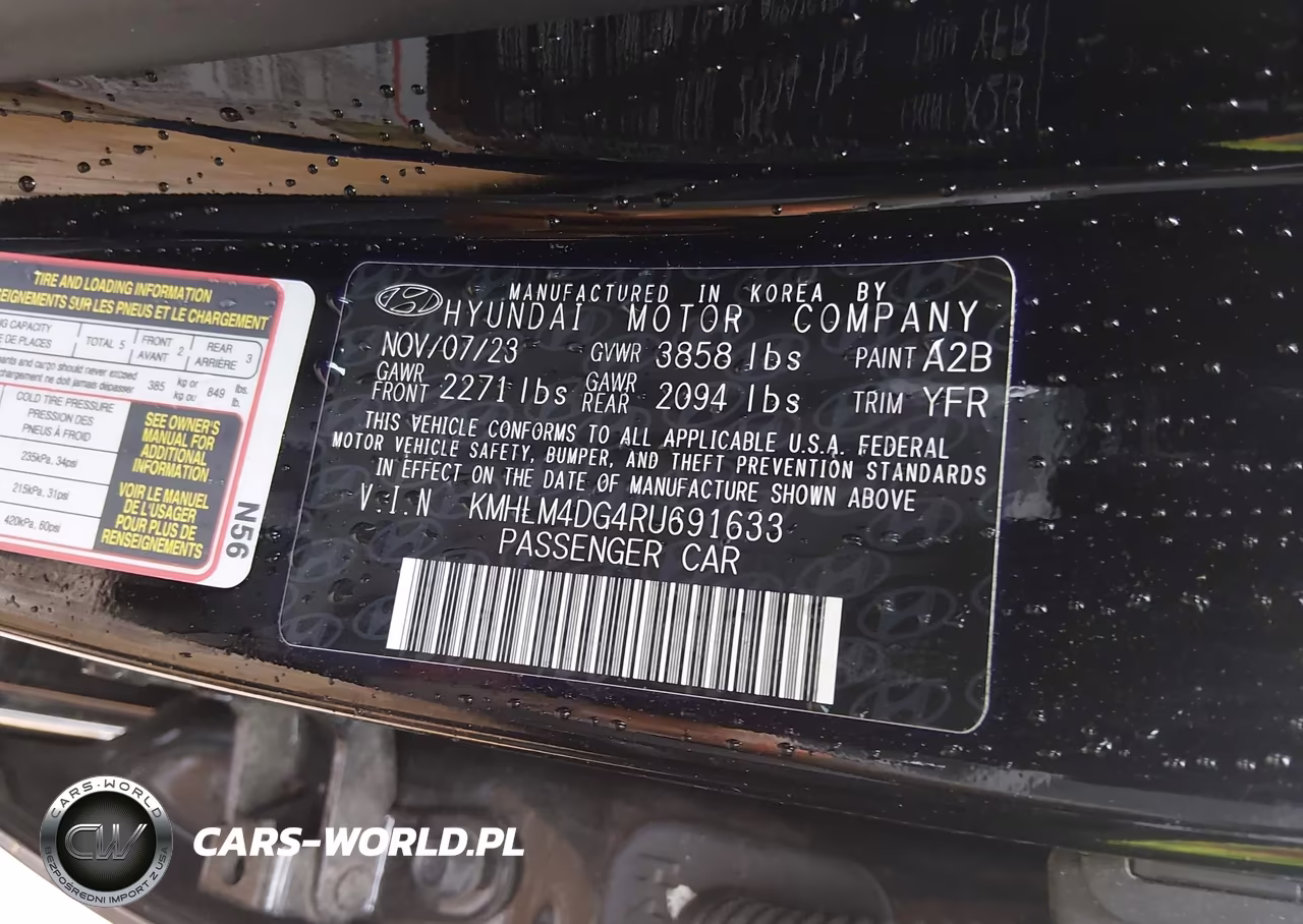 2024 Hyundai Elantra Sel VIN:KMHLM4DG4RU691633 - 9
