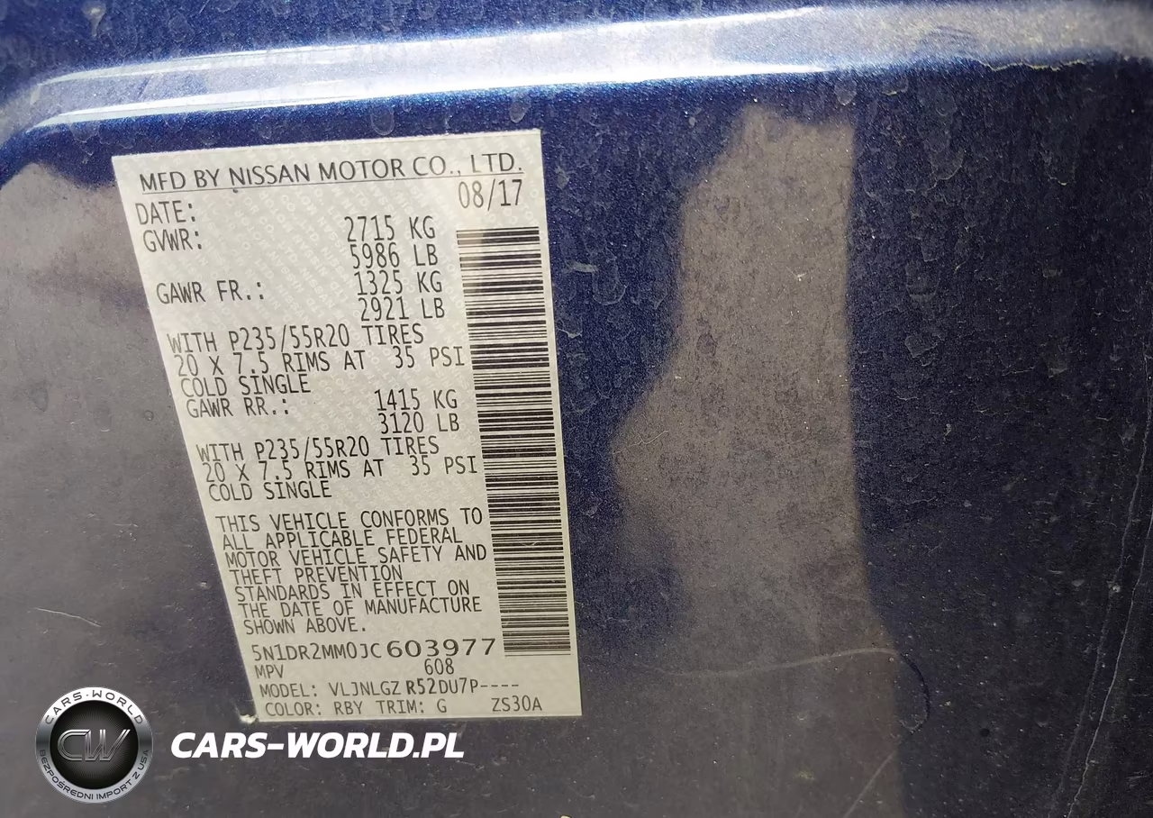 2018 Nissan Pathfinder Sl VIN:5N1DR2MM0JC603977 - 9