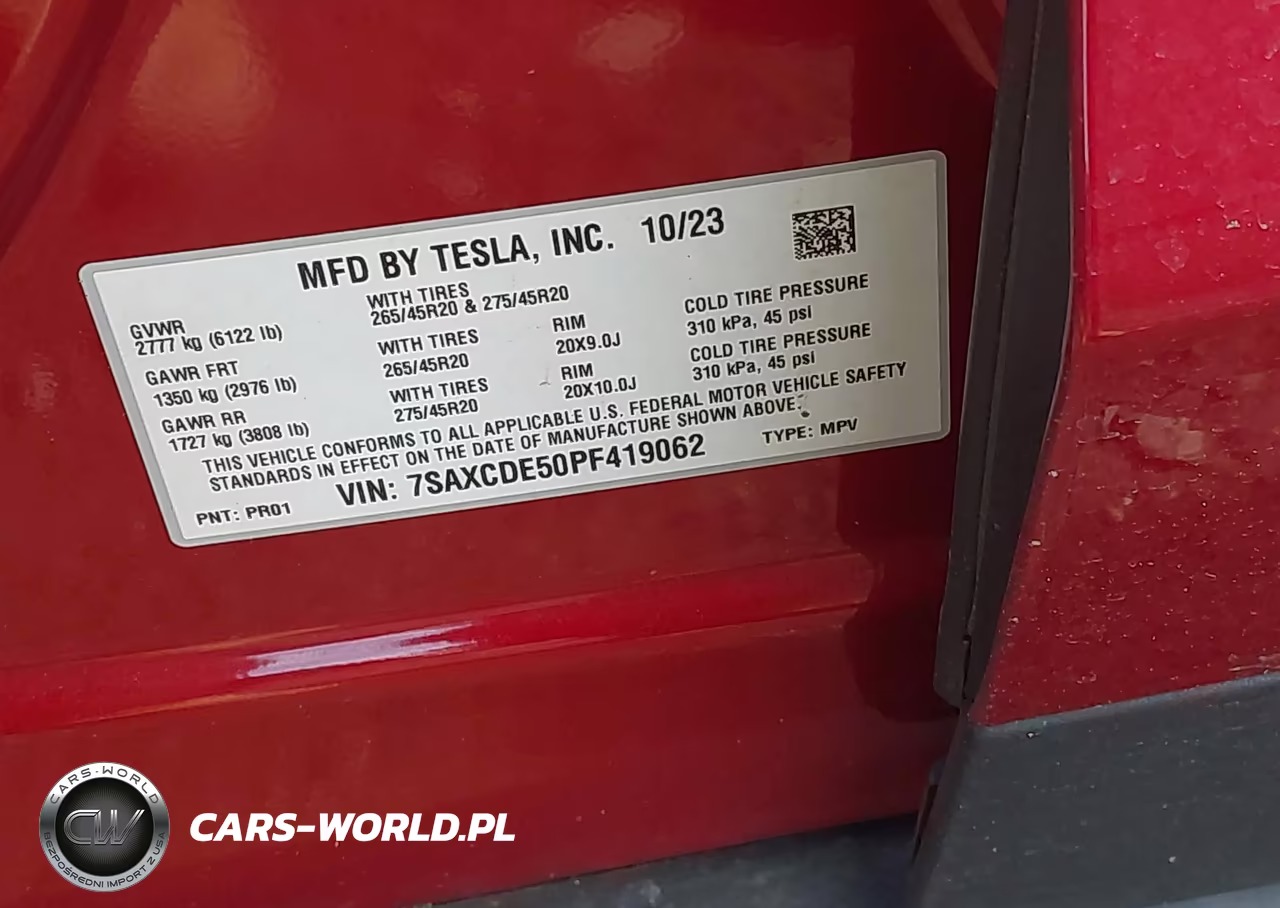 2023 Tesla Model X Dual Motor All-Wheel Drive-Standard Range VIN:7SAXCDE50PF419062 - 9