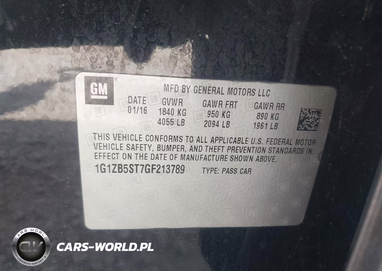 2016 Chevrolet Malibu Ls VIN:1G1ZB5ST7GF213789 - 9