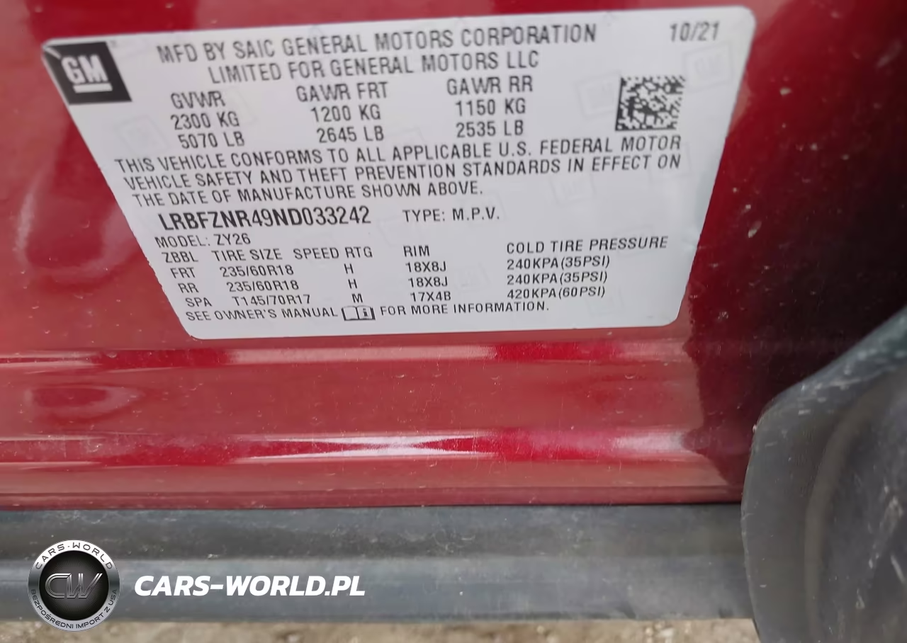2022 Buick Envision Fwd Essence VIN:LRBFZNR49ND033242 - 9