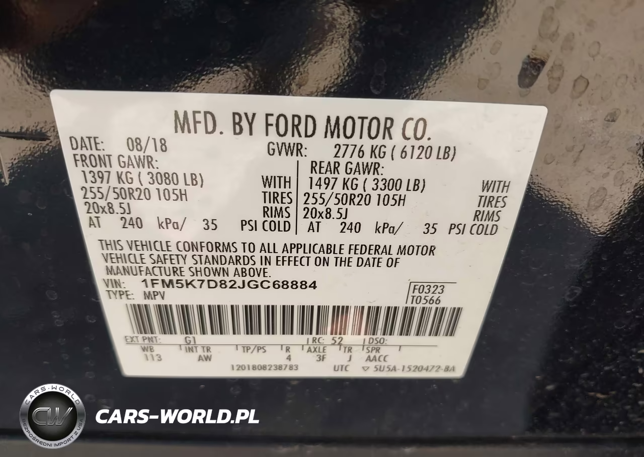 2018 Ford Explorer Xlt VIN:1FM5K7D82JGC68884 - 8