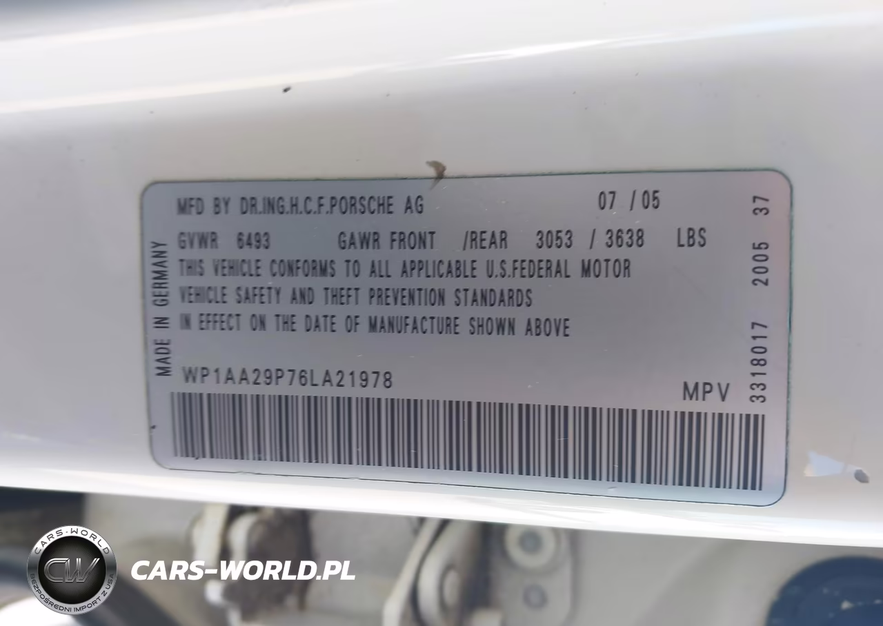 2006 Porsche Cayenne VIN:WP1AA29P76LA21978 - 9