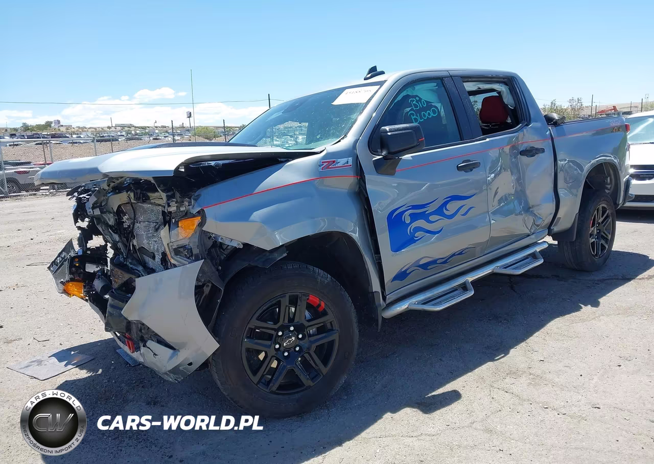 2025 Chevrolet Silverado 1500 4Wd Short Bed Custom Trail Boss VIN:3GCUKCED7SG374810 - 2