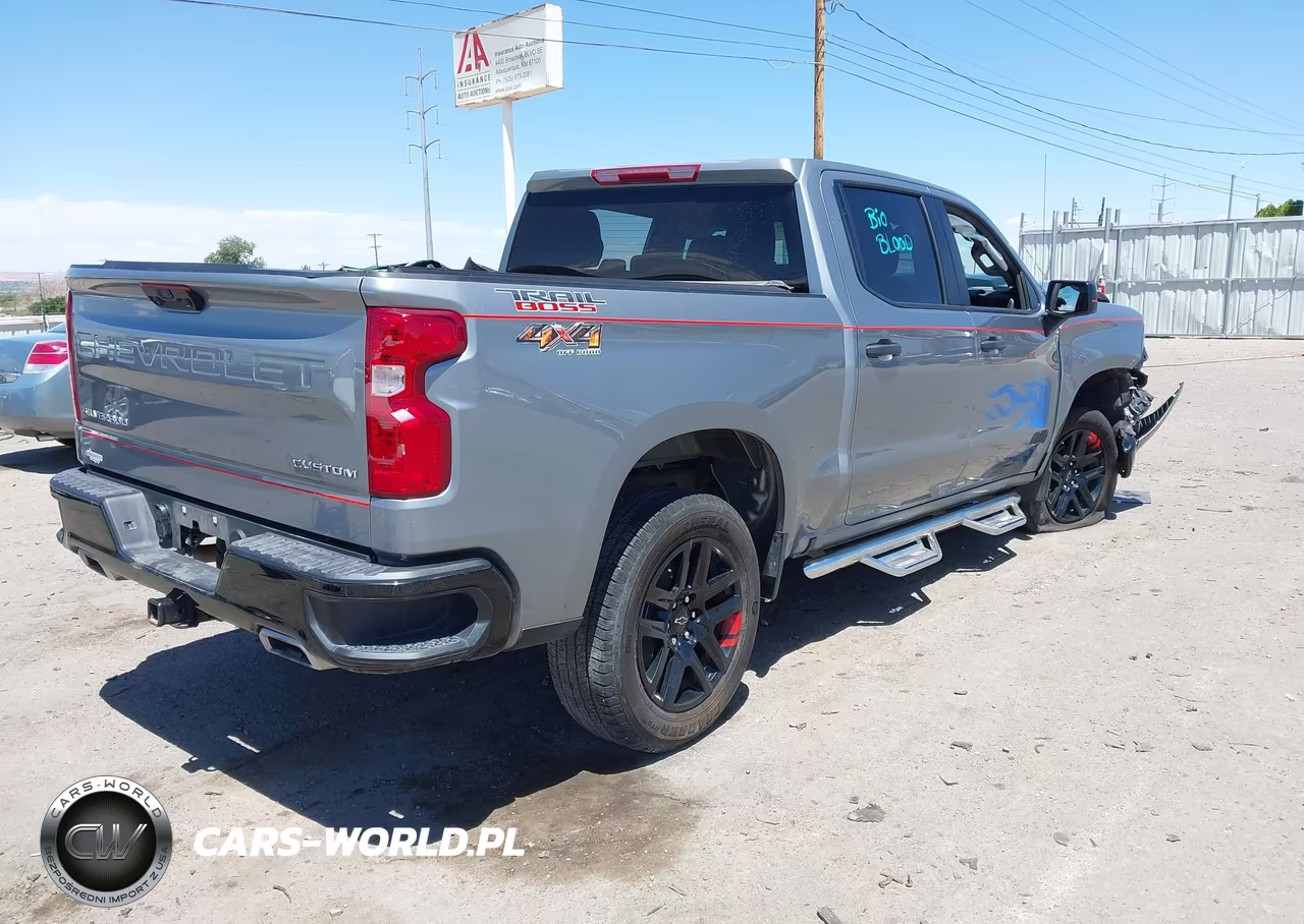 2025 Chevrolet Silverado 1500 4Wd Short Bed Custom Trail Boss VIN:3GCUKCED7SG374810 - 4