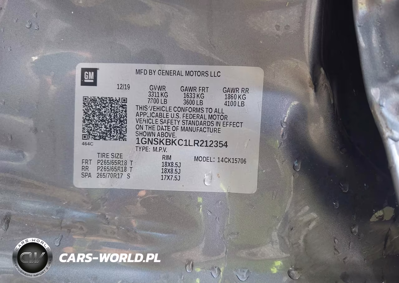 2020 Chevrolet Tahoe 4Wd Lt VIN:1GNSKBKC1LR212354 - 9