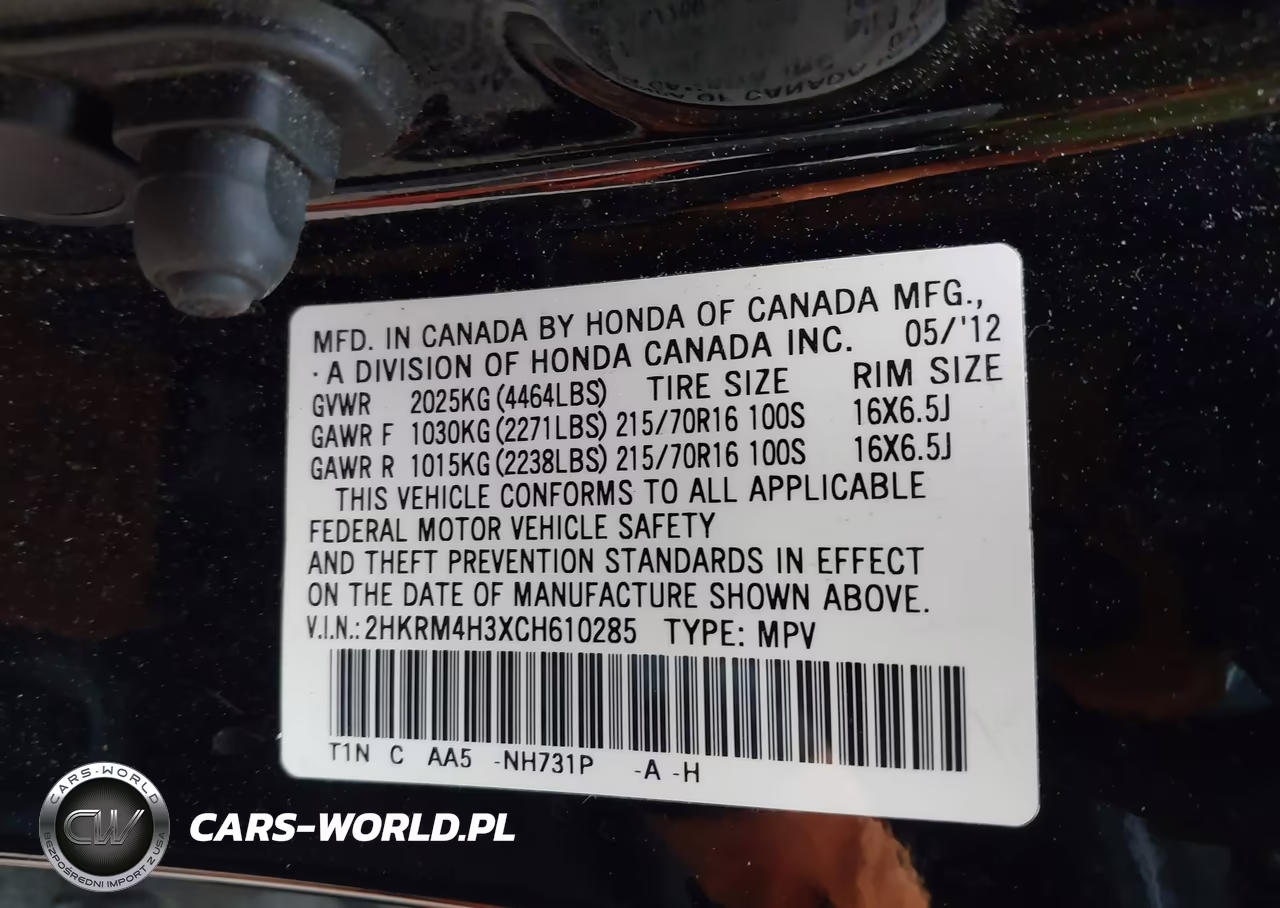2012 Honda Cr-V Lx VIN:2HKRM4H3XCH610285 - 9