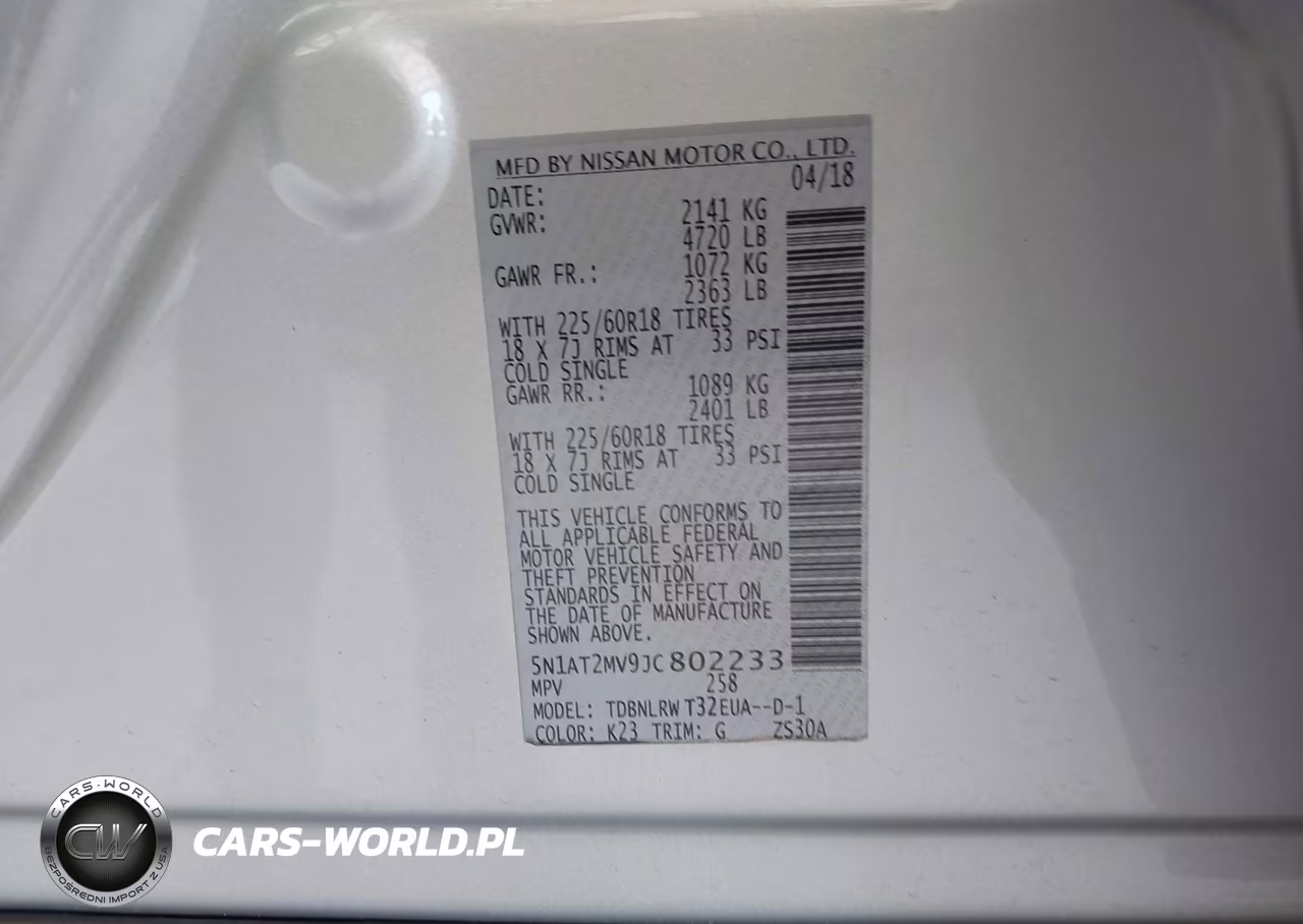 2018 Nissan Rogue Sl VIN:5N1AT2MV9JC802233 - 9