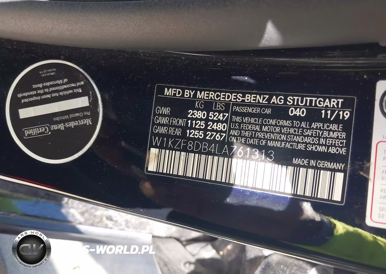 2020 Mercedes-Benz E 350 VIN:W1KZF8DB4LA761313 - 9