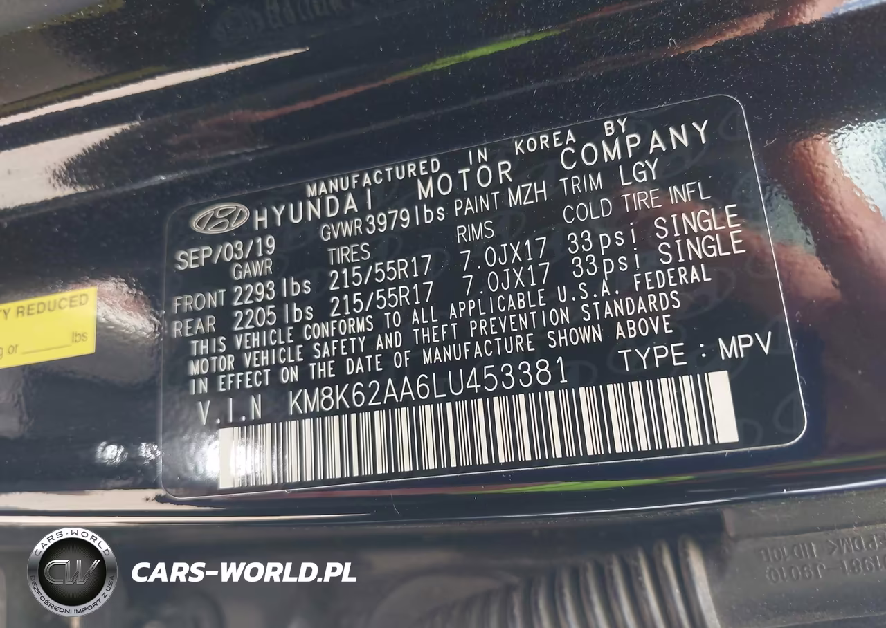 2020 Hyundai Kona Sel Plus VIN:KM8K62AA6LU453381 - 9