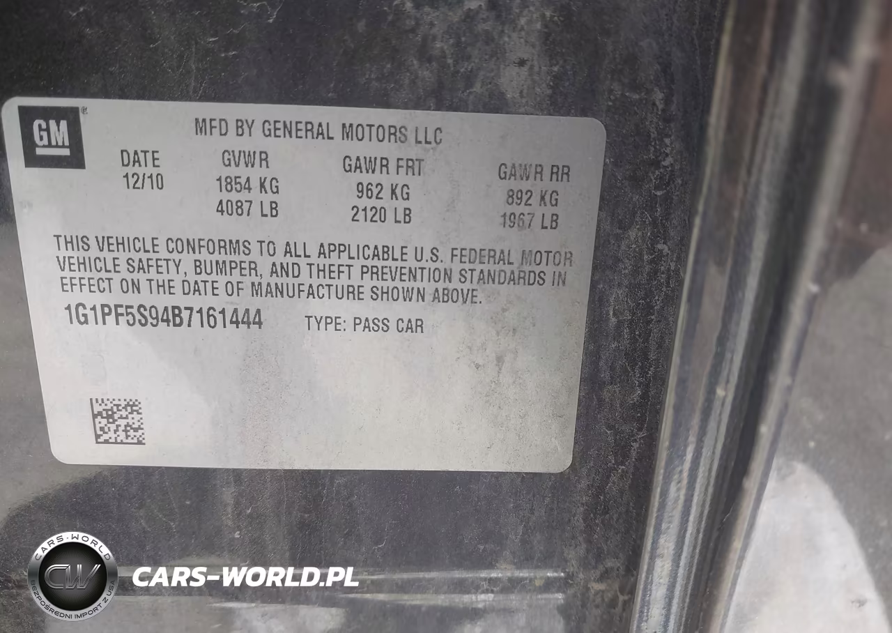 2011 Chevrolet Cruze 1Lt VIN:1G1PF5S94B7161444 - 9