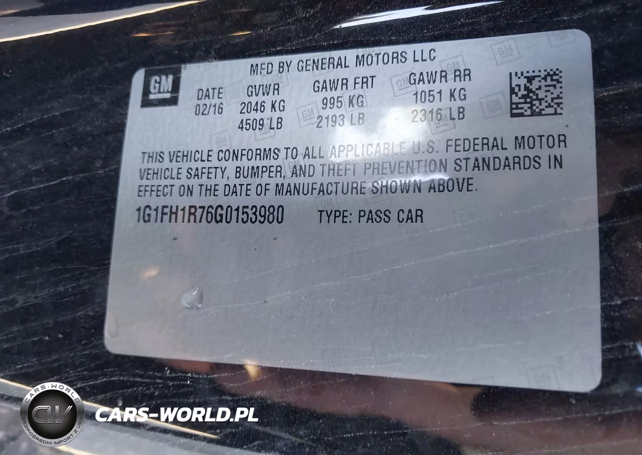 2016 Chevrolet Camaro 2Ss VIN:1G1FH1R76G0153980 - 9