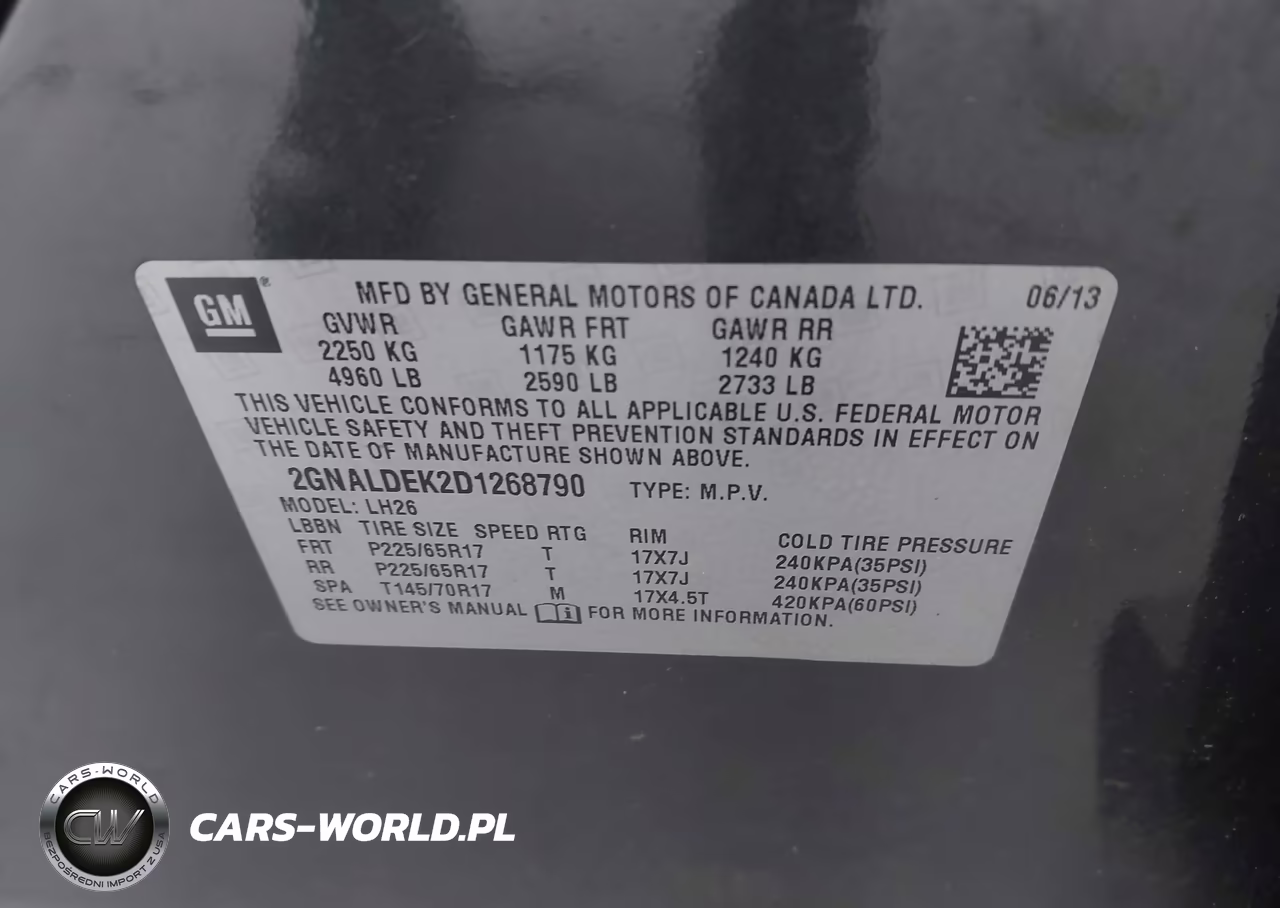2013 Chevrolet Equinox 1Lt VIN:2GNALDEK2D1268790 - 9