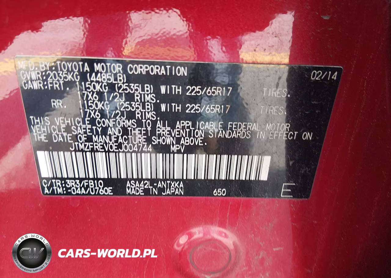 2014 Toyota Rav4 Le VIN:JTMZFREV0EJ004744 - 9