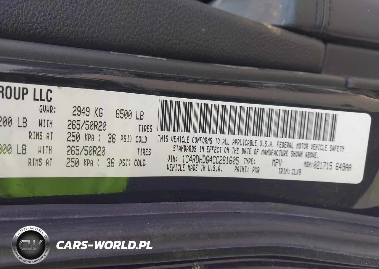 2012 Dodge Durango Crew VIN:1C4RDHDG4CC261605 - 9