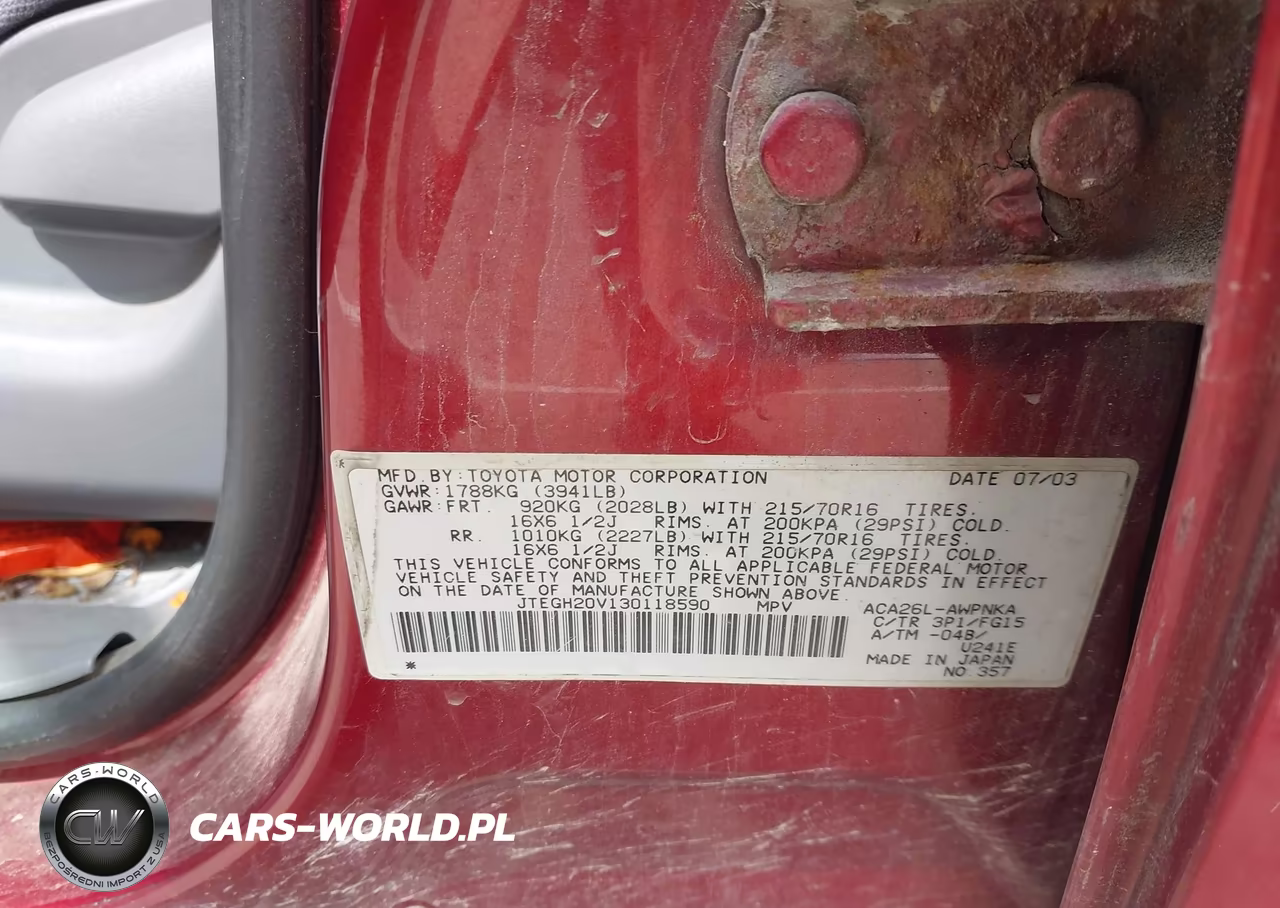 2003 Toyota Rav4 VIN:JTEGH20V130118590 - 9