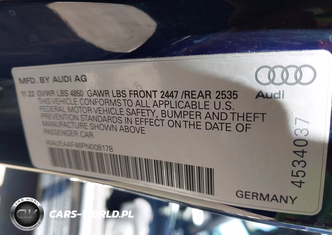 2023 Audi A4 Premium Plus 45 Tfsi S Line Quattro S Tronic VIN:WAUEAAF46PN008178 - 9