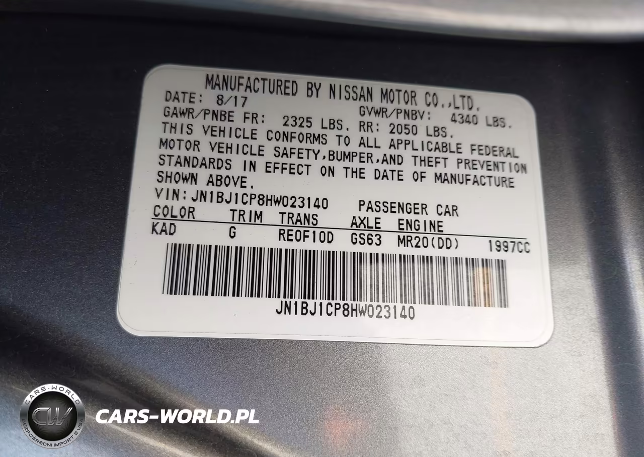 2017 Nissan Rogue Sport S VIN:JN1BJ1CP8HW023140 - 9