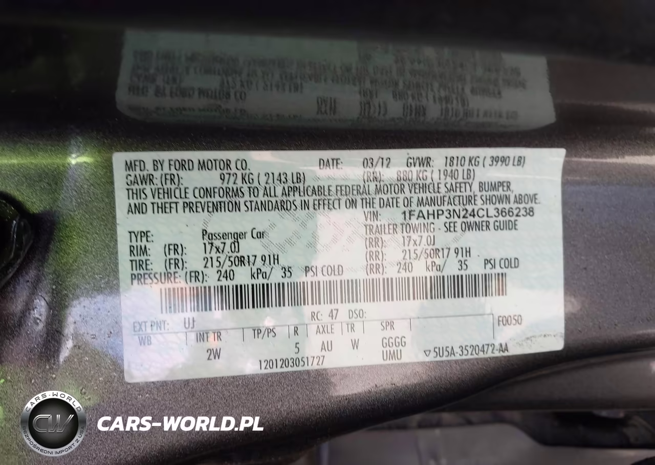 2012 Ford Focus Titanium VIN:1FAHP3N24CL366238 - 9