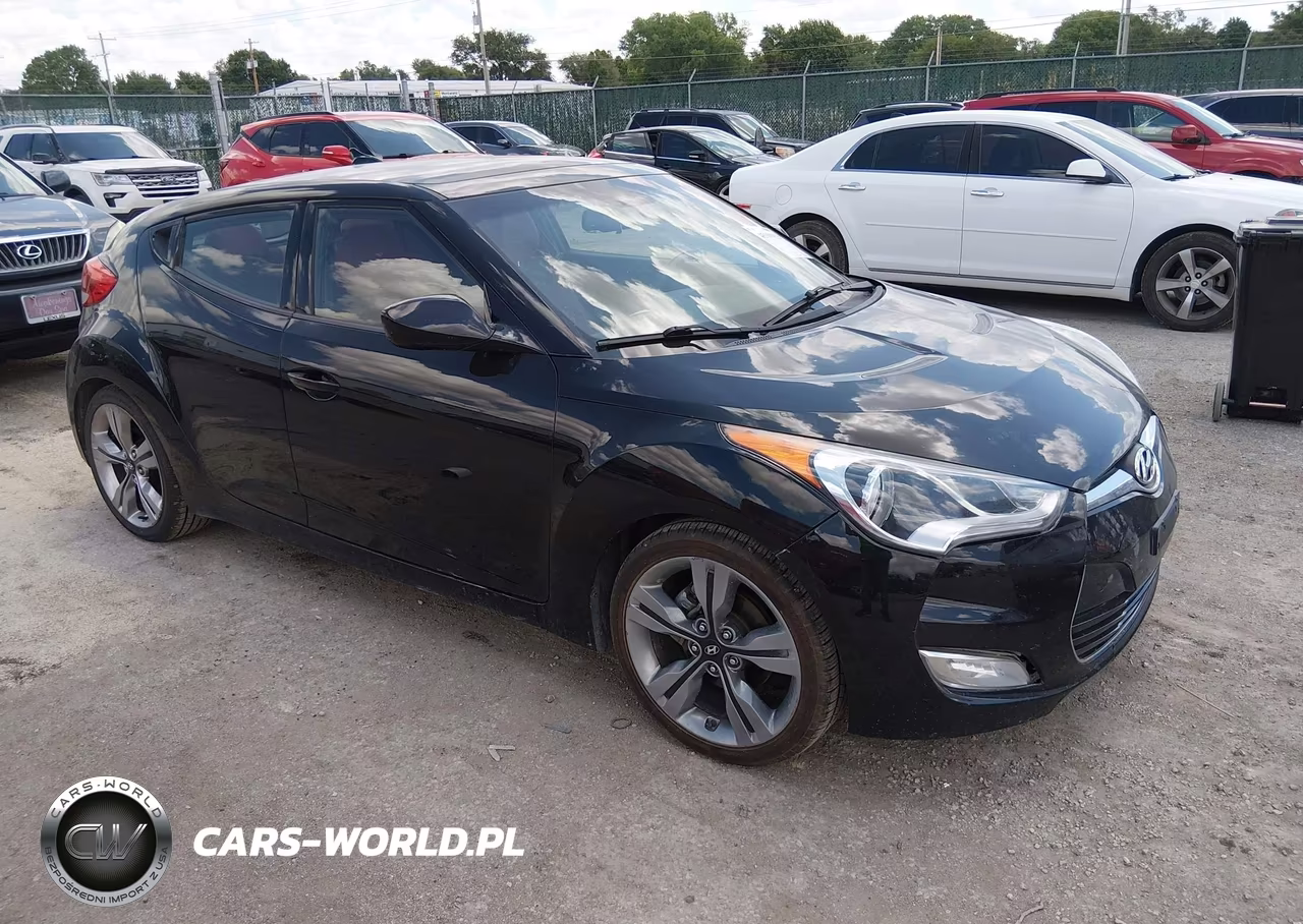 2012 Hyundai Veloster Base W-Red-Black