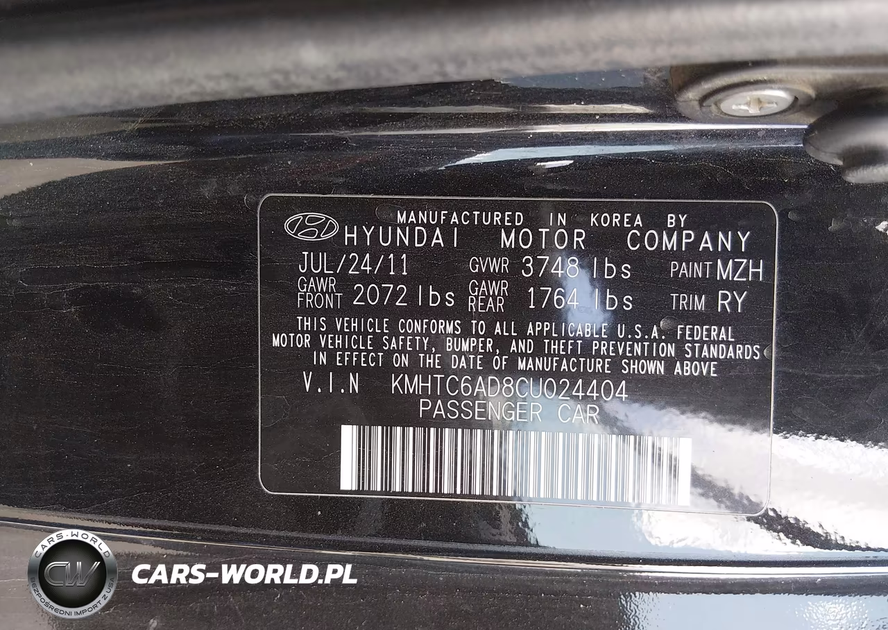 2012 Hyundai Veloster Base W-Red-Black VIN:KMHTC6AD8CU024404 - 9