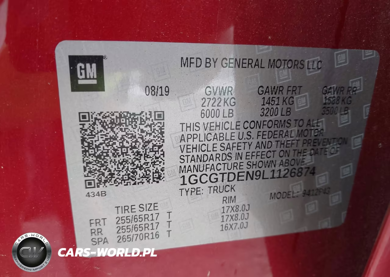2020 Chevrolet Colorado 4Wd Short Box Z71 VIN:1GCGTDEN9L1126874 - 9