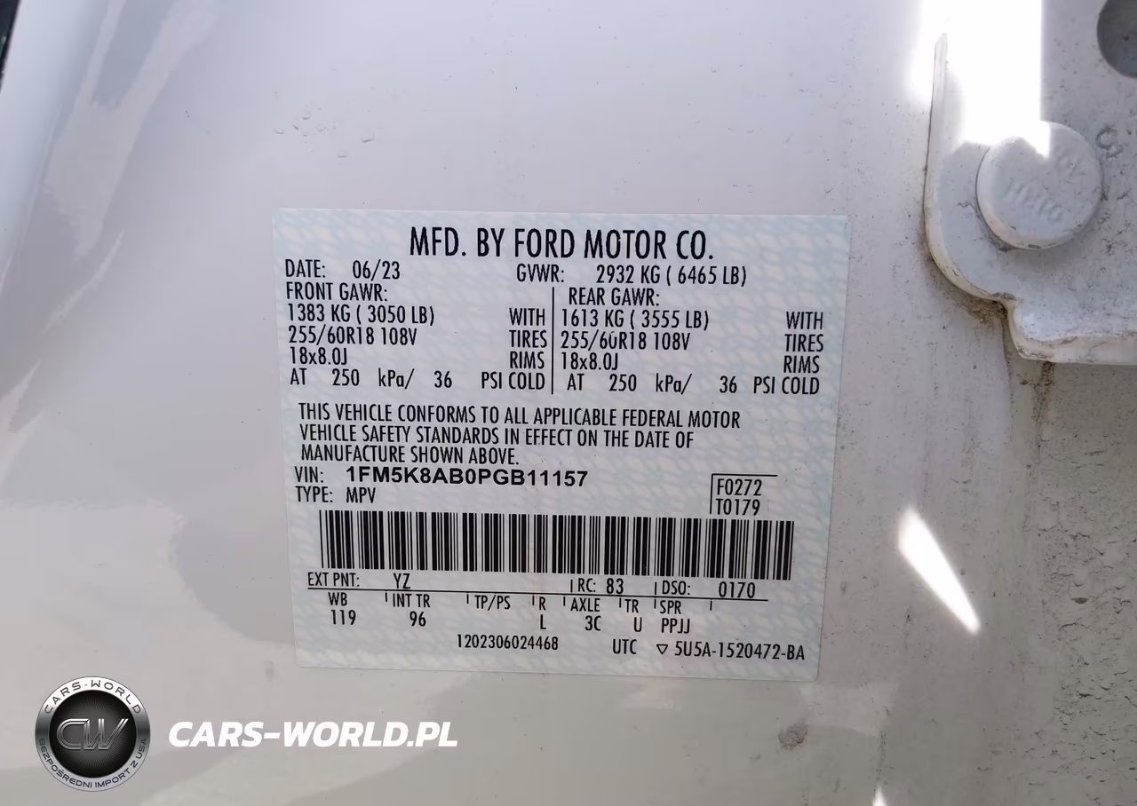 2023 Ford Police Interceptor Utility VIN:1FM5K8AB0PGB11157 - 9