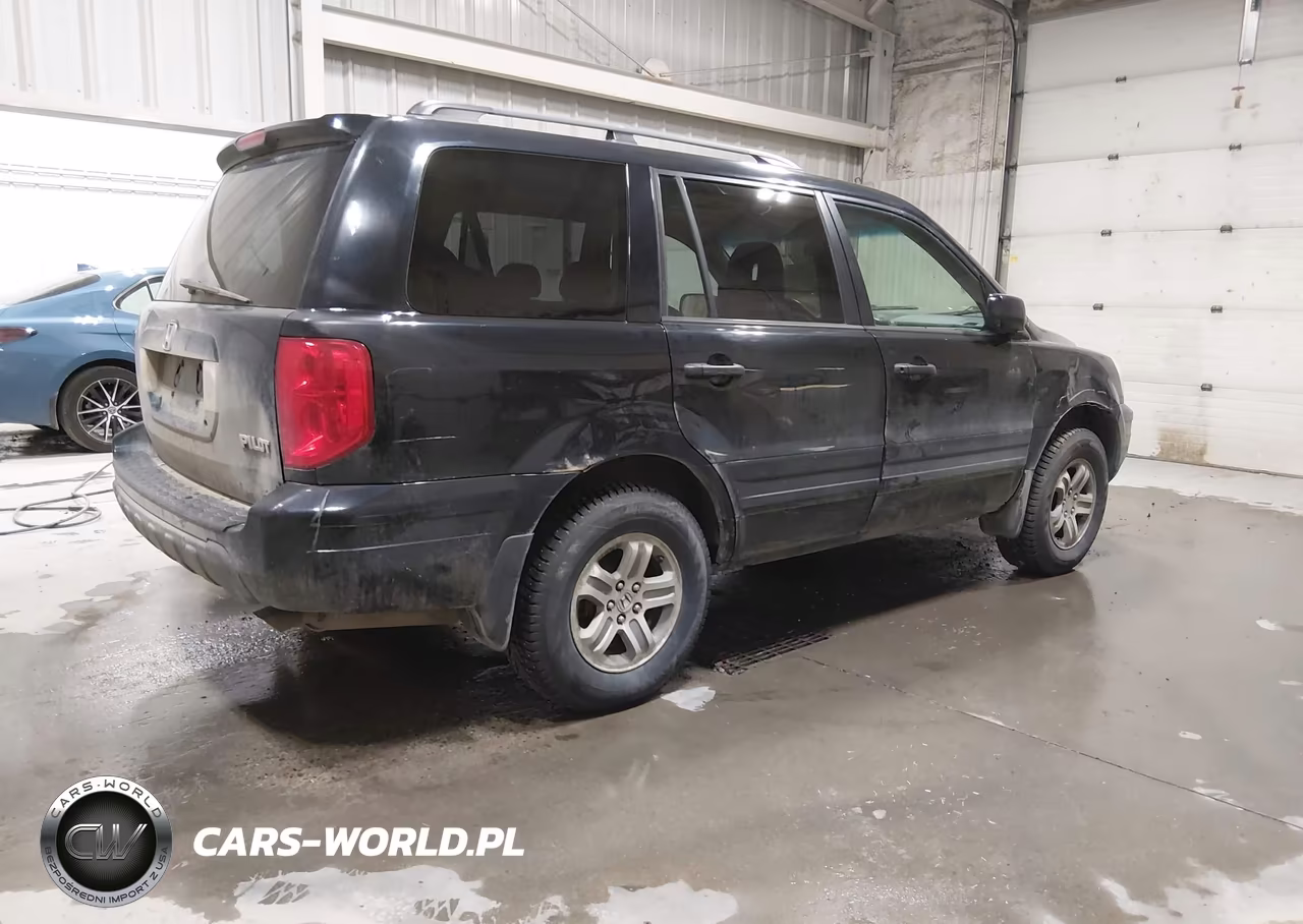 2005 Honda Pilot Ex-L VIN:2HKYF18505H558416 - 4