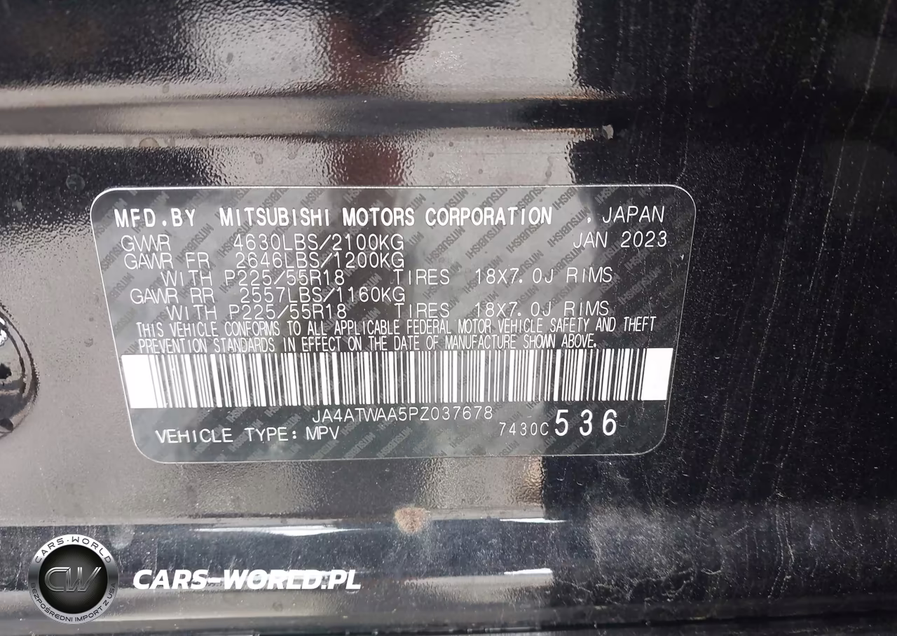 2023 Mitsubishi Eclipse Cross Se S-Awc-Sel S-Awc VIN:JA4ATWAA5PZ037678 - 9