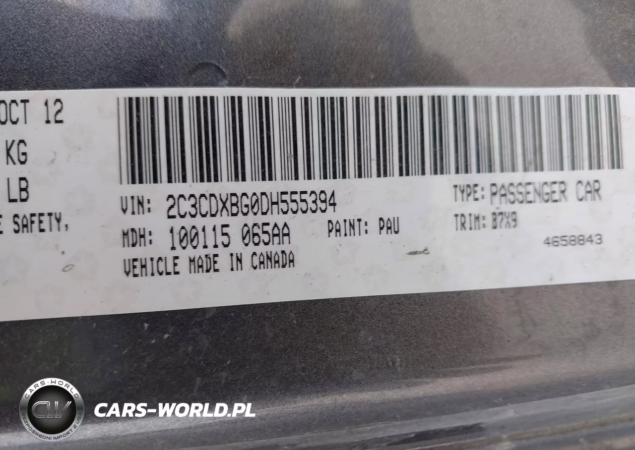 2013 Dodge Charger Se VIN:2C3CDXBG0DH555394 - 9