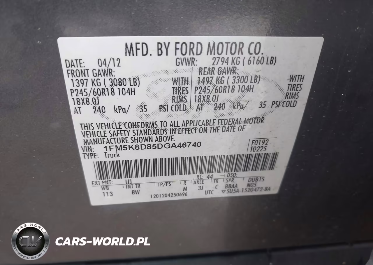 2013 Ford Explorer Xlt VIN:1FM5K8D85DGA46740 - 9